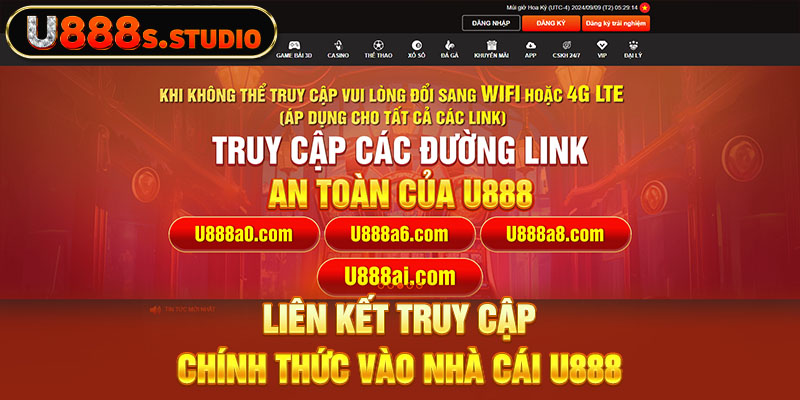 Liên kết truy cập chính thức vào nhà cái U888