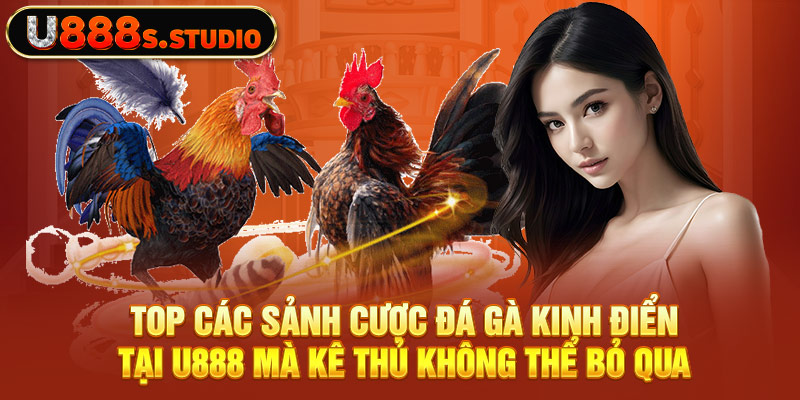 Top các sảnh cược đá gà kinh điển tại U888 mà kê thủ không thể bỏ qua